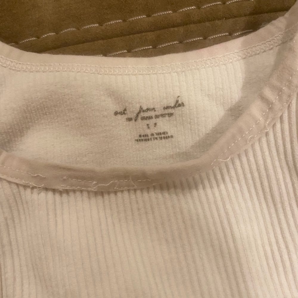 White Ribbed Tank Top - Picture 2 of 3